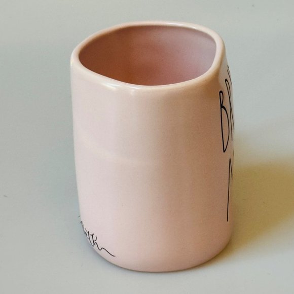 RAE DUNN COLLECTION Pink with Black Text “BRIDES MAID" Mug - Picture 2 of 7
